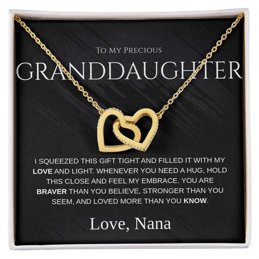 Granddaughter Gift Necklace – “To My Precious Granddaughter” Message Card From Grandma - Shopping Therapy, LLC Jewelry