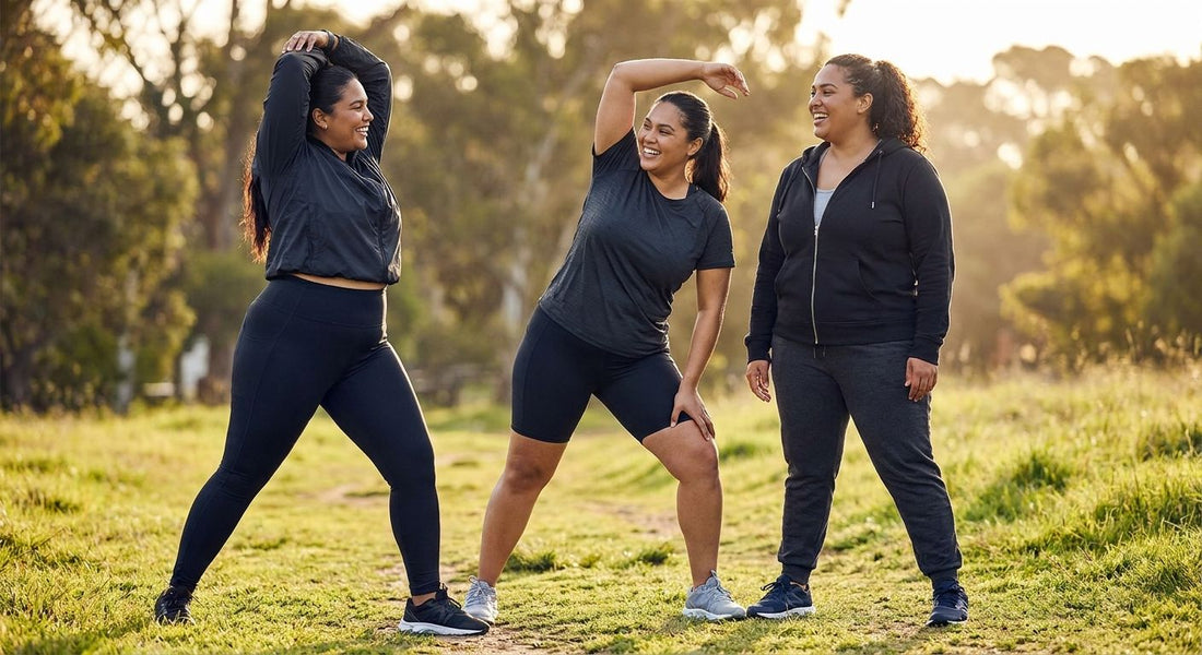 Functional fitness apparel for plus size women