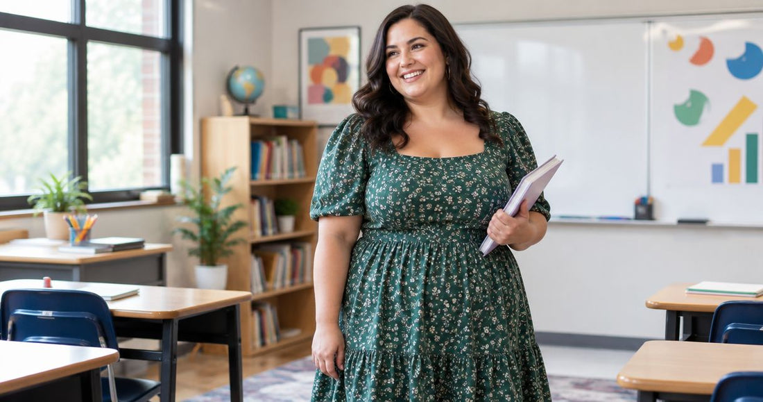 Plus Size Teacher Dresses for Back-to-School Outfits