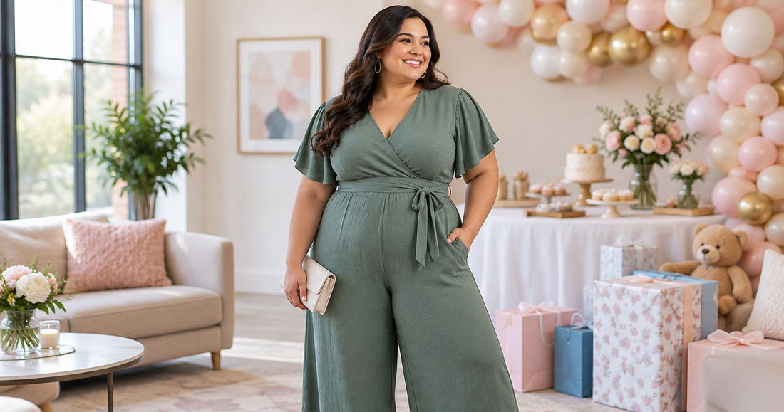 Plus Size Jumpsuits for Baby Shower Guests: Styling Guide