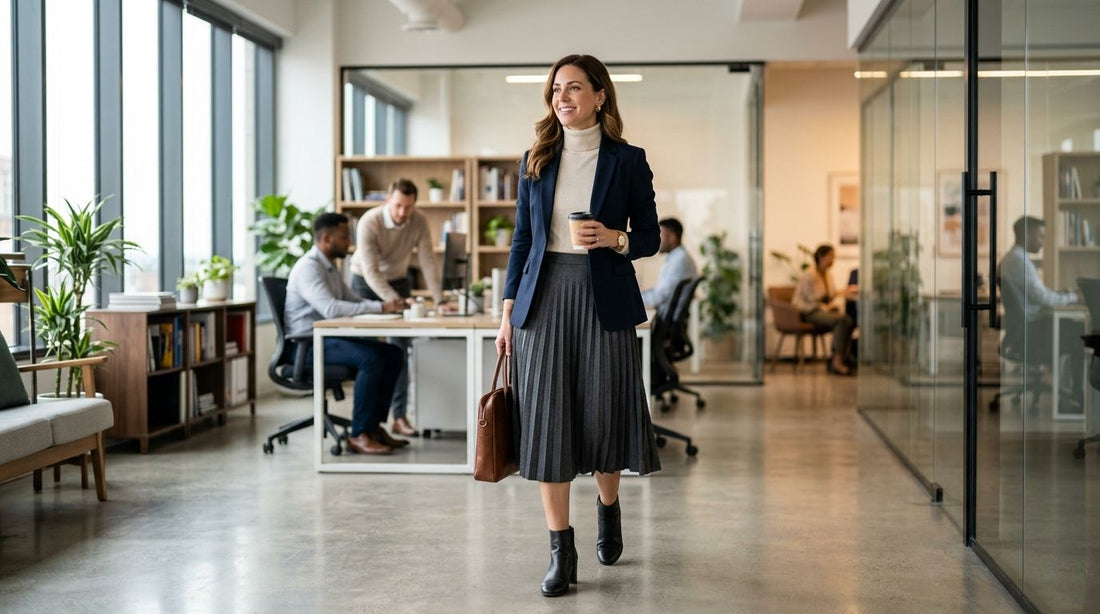 Midi skirts for office outfits