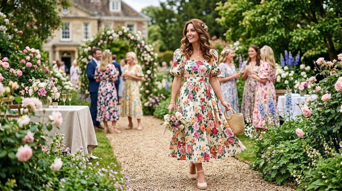 Floral dresses for garden party occasions