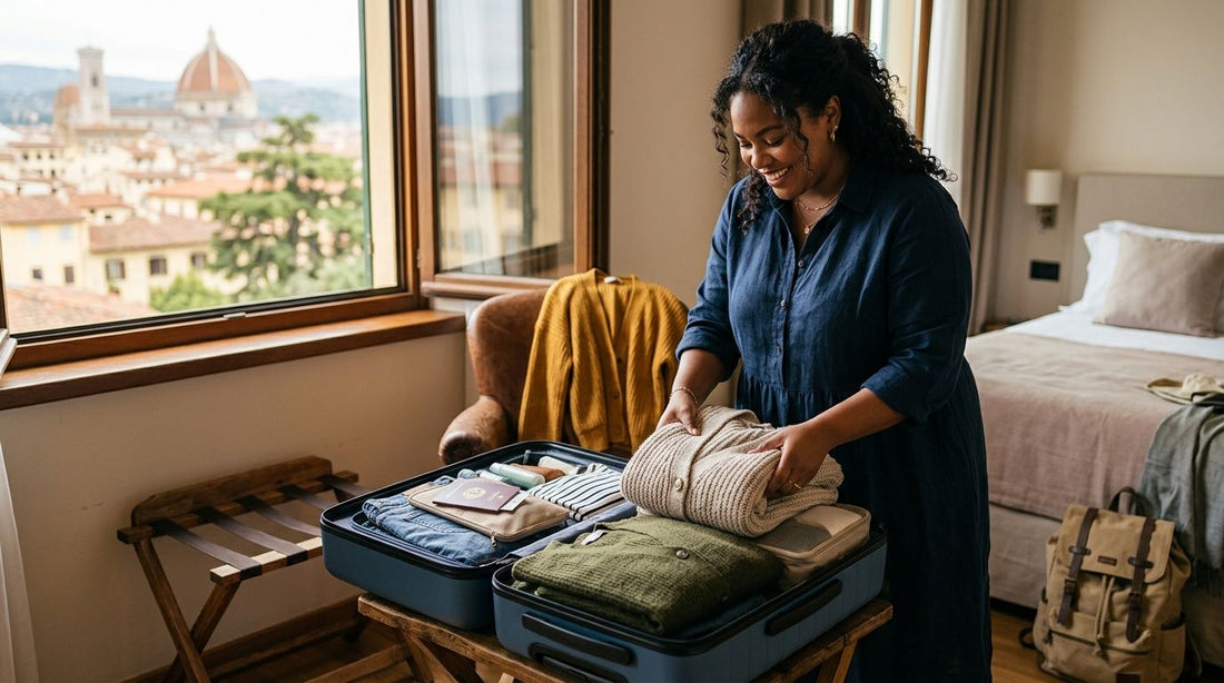 Plus size cardigans for travel packing