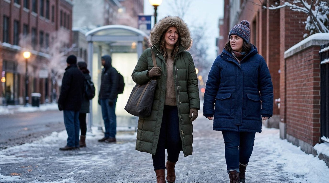Plus size winter coats for cold weather commutes