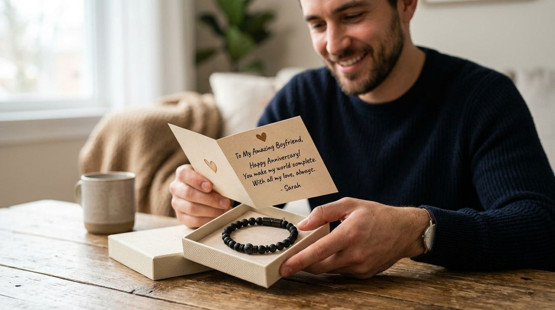 Message card jewelry for boyfriends