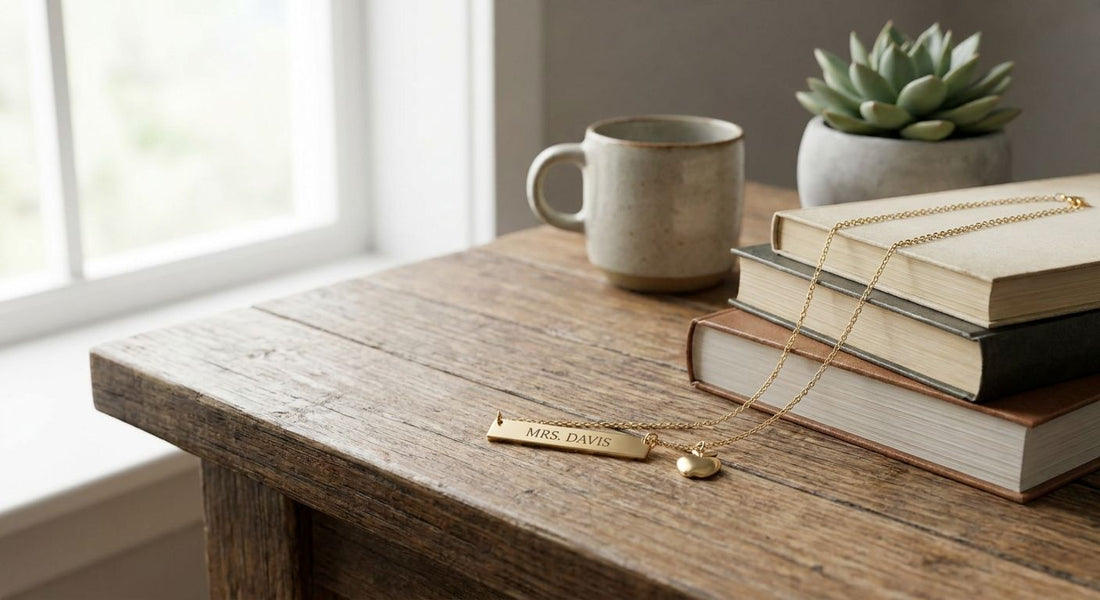 Personalized jewelry gifts for teachers