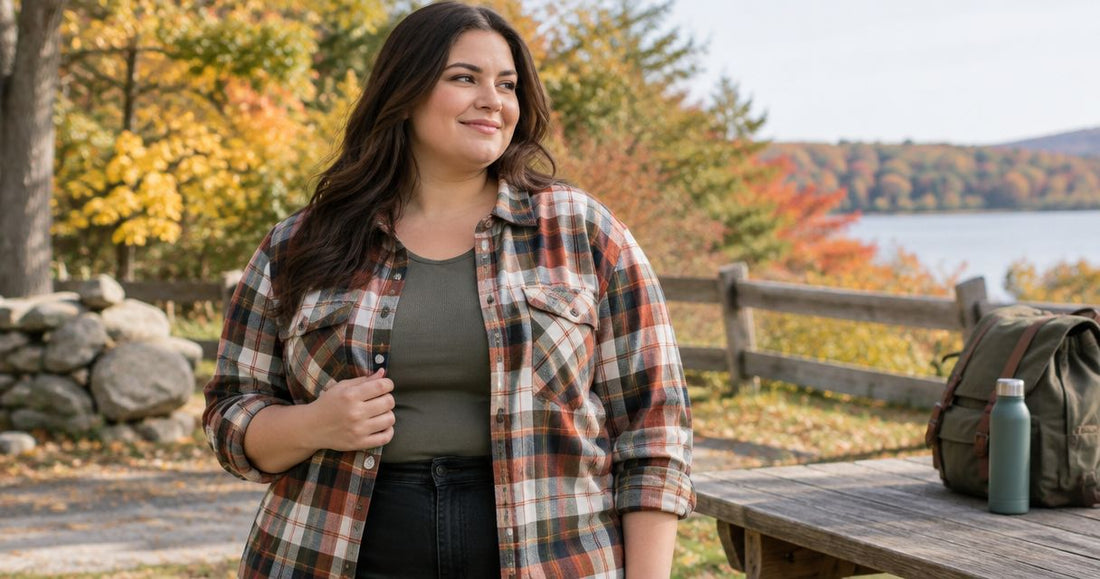 Best Plus Size Flannel Shirts for Easy Fall Layering
