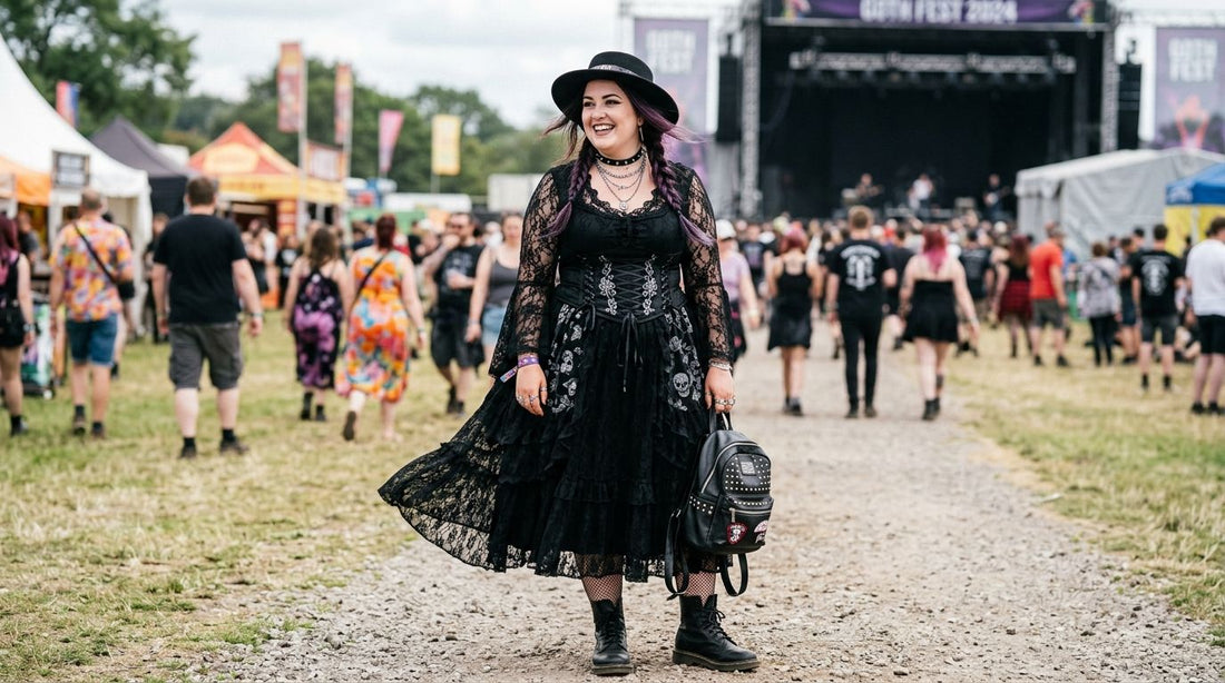 Plus size gothic dresses for festivals and concerts