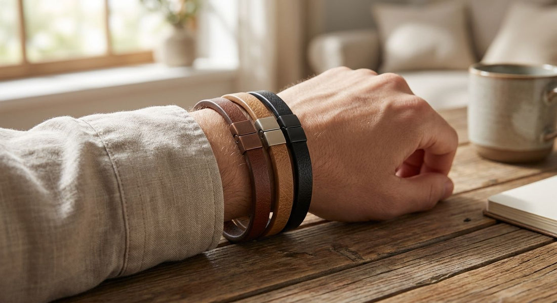 Vegan leather bracelets for everyday minimalist style