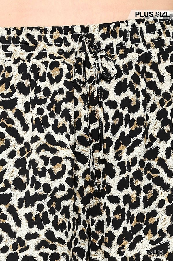 Leopard Printed Shorts with Waist Detail | Chic & Comfortable