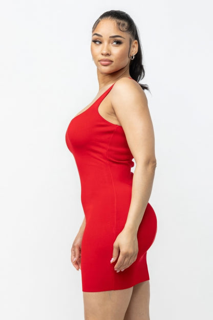 Bold Red Open Back Sleeveless Mini Dress | Chic & Vibrant Style - Shopping Therapy, LLC Mini Dresses