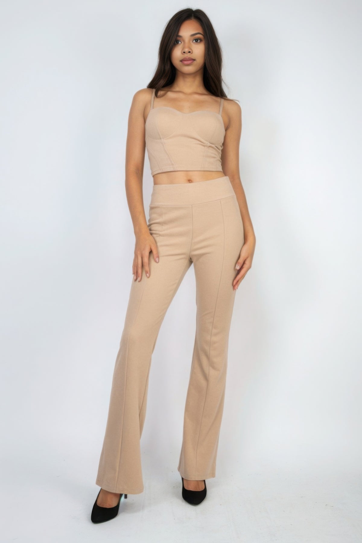 Cream Corset Bustier Crop Top - Timeless & Comfortable - Shopping Therapy, LLC Crop tops