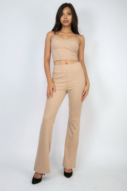 Cream Corset Bustier Crop Top - Timeless & Comfortable - Shopping Therapy, LLC Crop tops