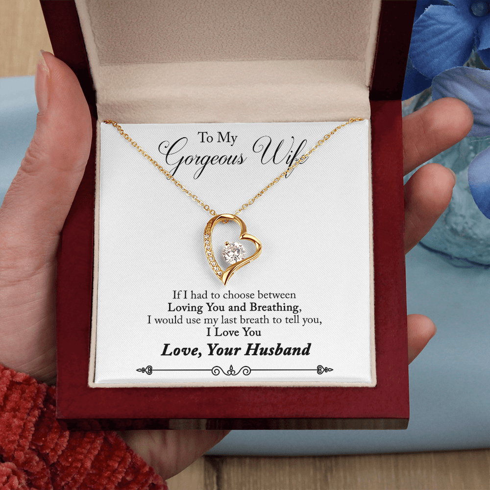 To My Gorgeous Wife–Necklace Gift from Husband