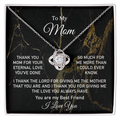 Love Knot Necklace-Mother's Day Gift For Mom - Shopping Therapy, LLC Jewelry