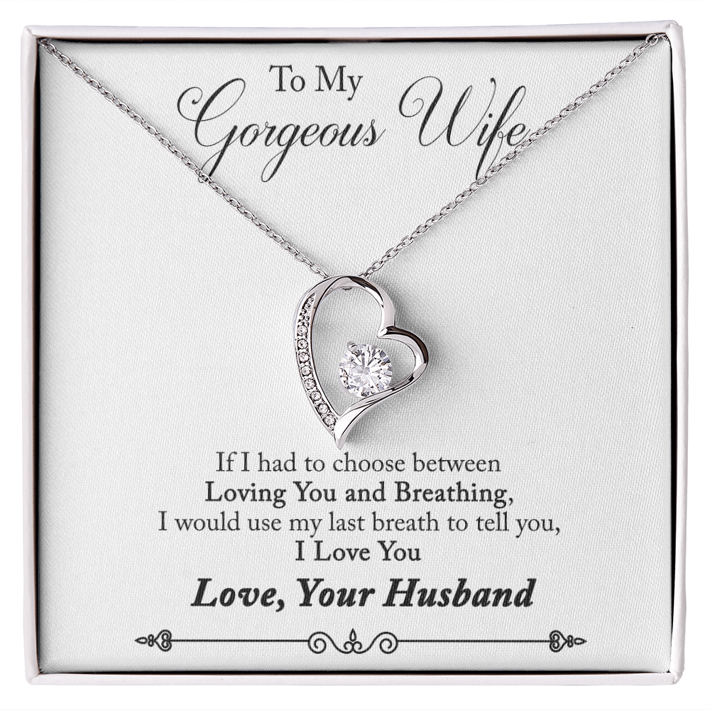 To My Gorgeous Wife–Necklace Gift from Husband