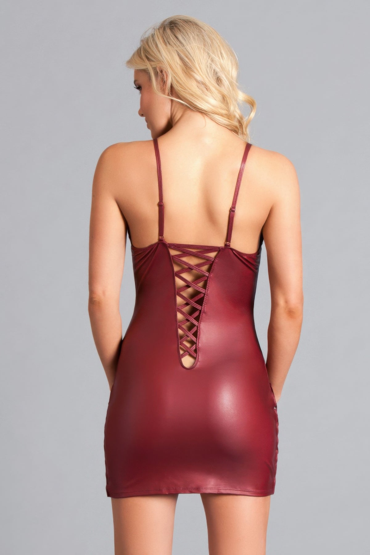 Plunge Neckline Bodycon Mini Dress - Shopping Therapy, LLC 