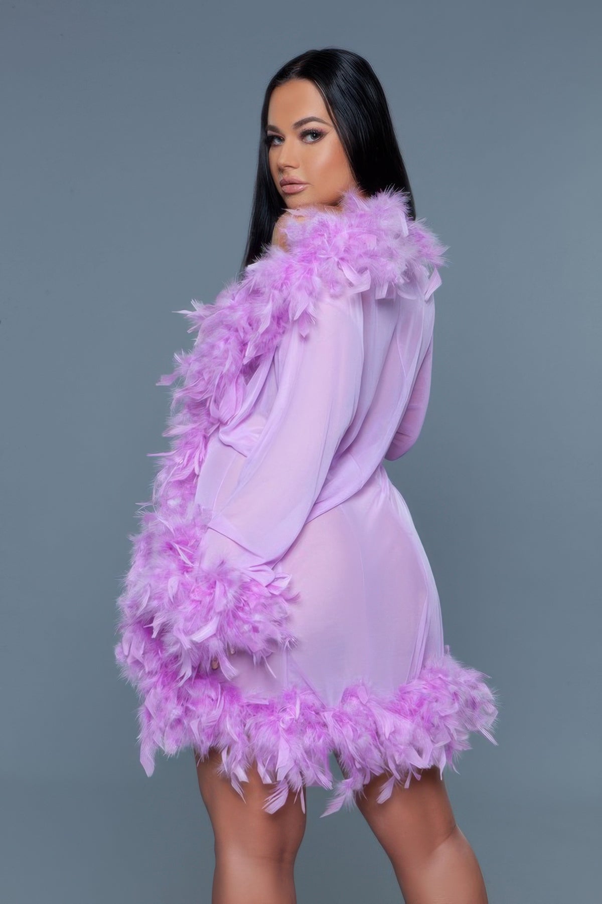 Light Weight Feather Boa Robe