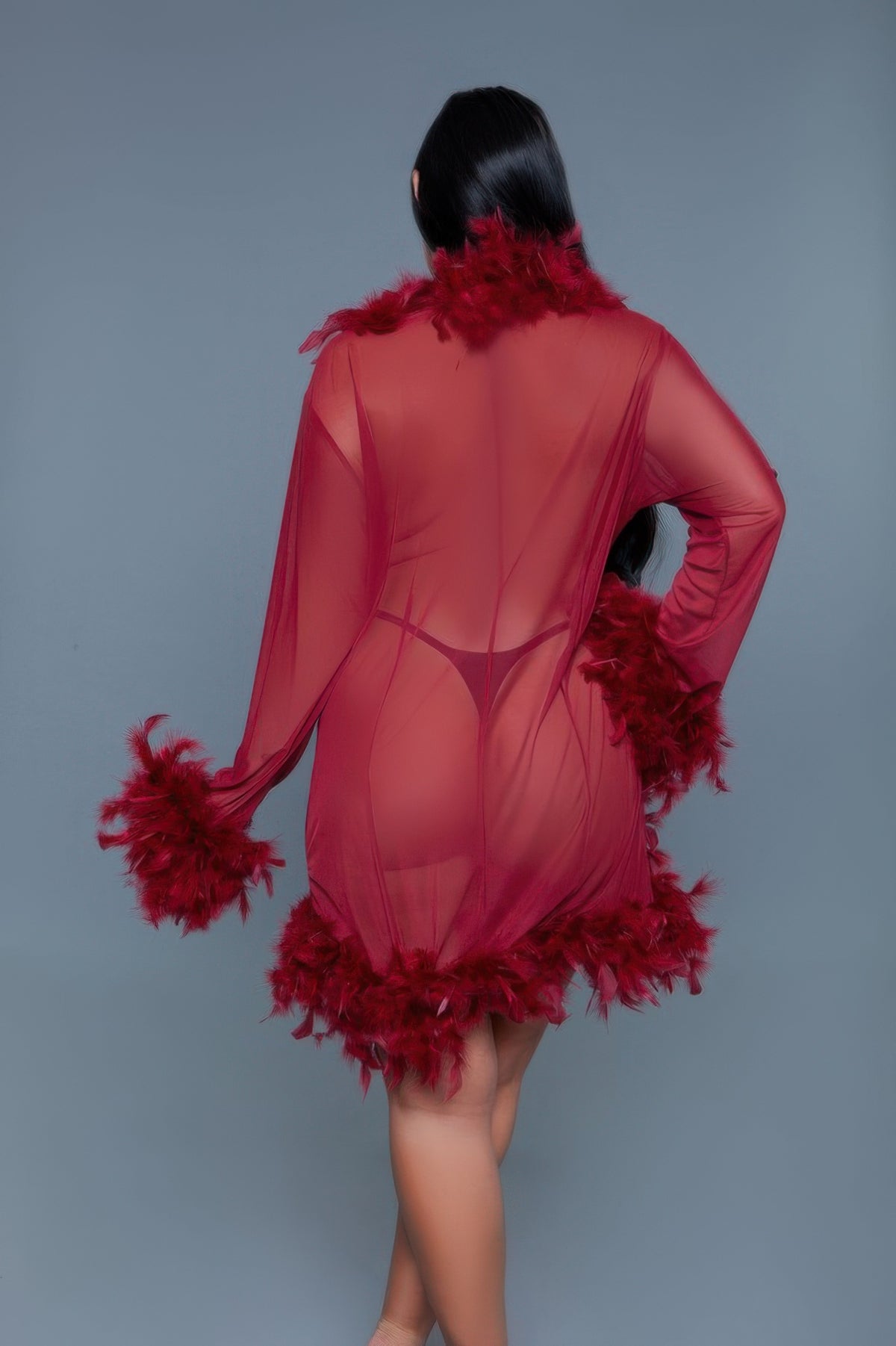 Light Weight Feather Boa Robe