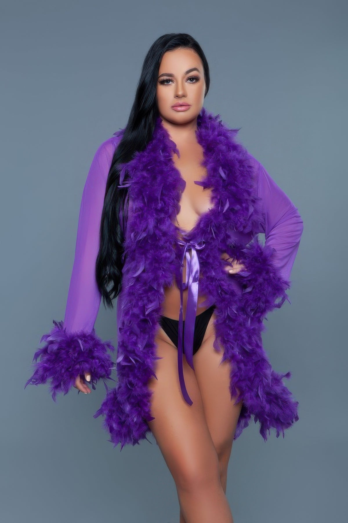 Light Weight Feather Boa Robe