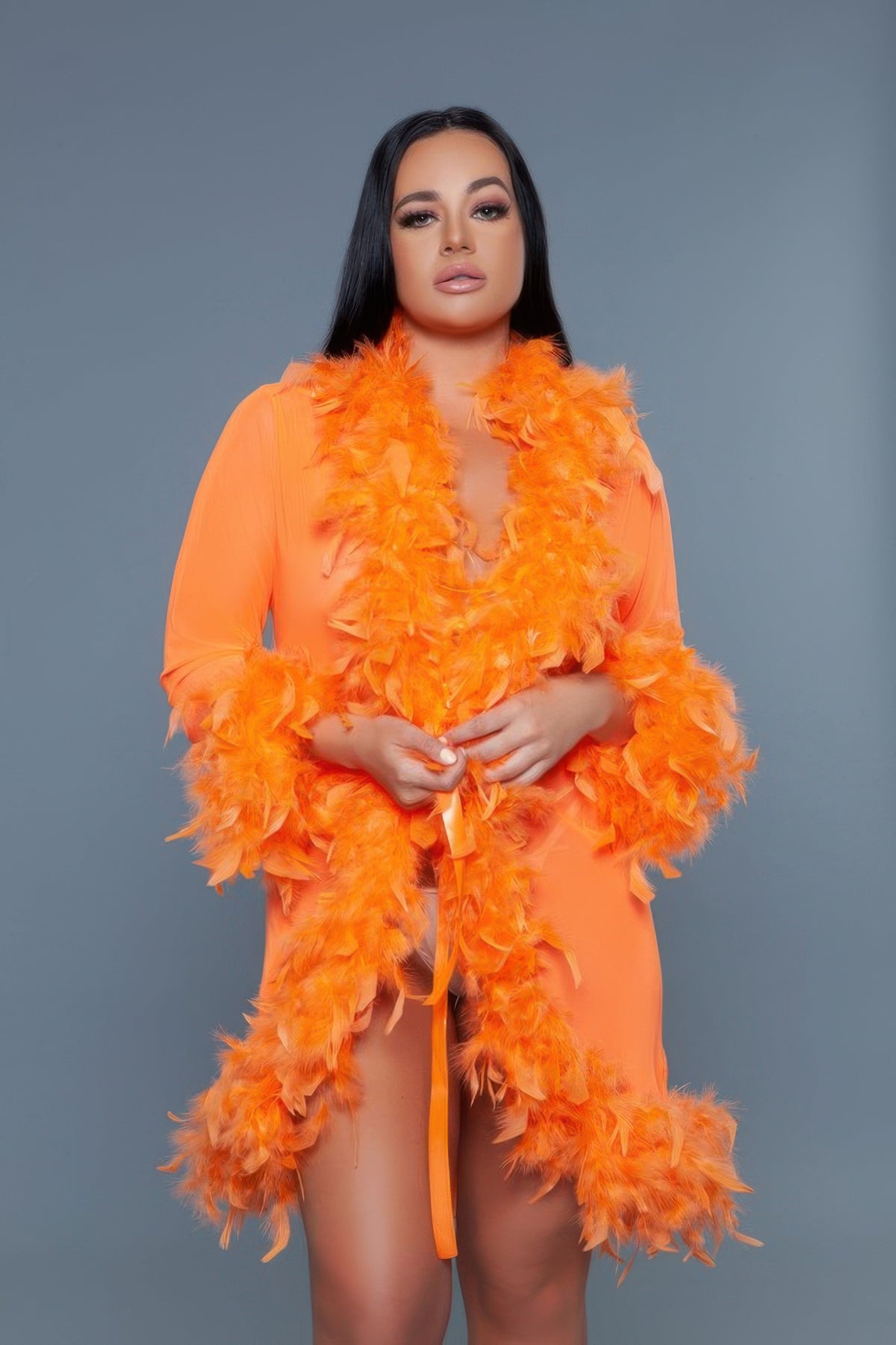 Light Weight Feather Boa Robe