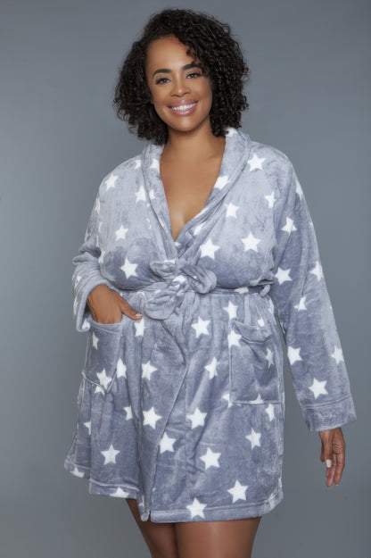 Gray Star Robe - Shopping Therapy, LLC 