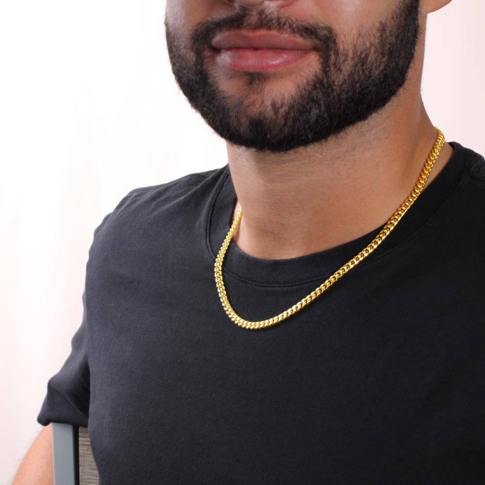 To My Hero Cuban Link Chain For Men
