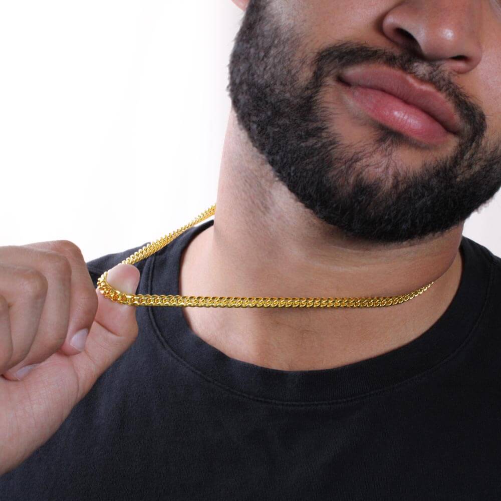 Bonus Dad Cuban Link Chain – Stepdad Gift, Father Figure Necklace for Men - Shopping Therapy, LLC Jewelry