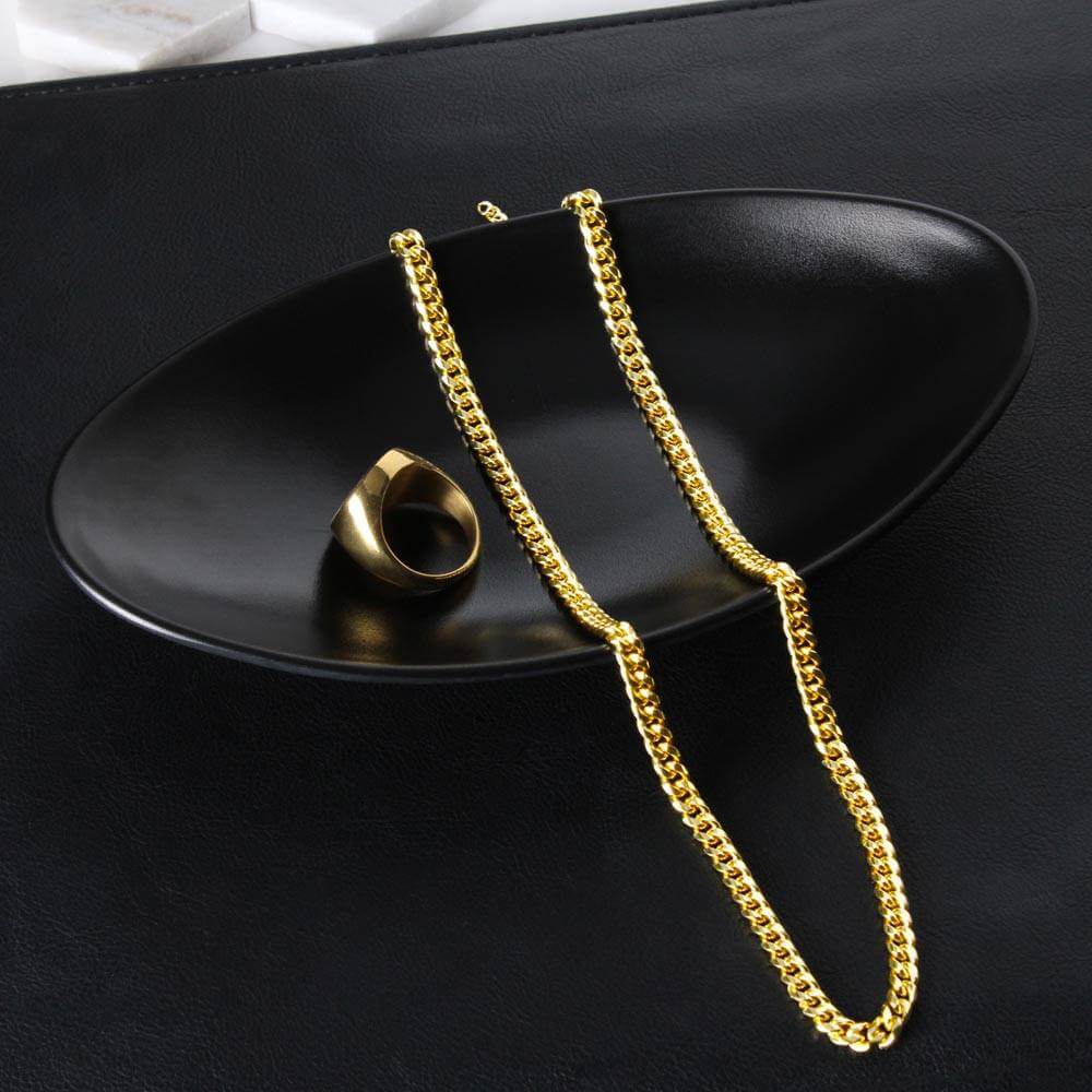 Best Father Ever Cuban Link Chain For Men - Shopping Therapy, LLC Jewelry