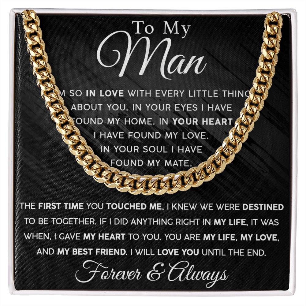 Until The End Men's Cuban Link Chain For Him