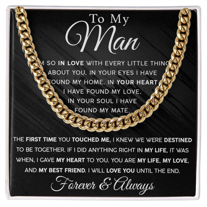 Until The End Men's Cuban Link Chain For Him - Shopping Therapy, LLC Jewelry