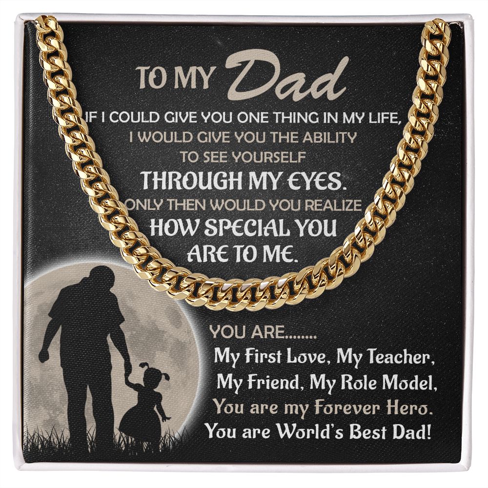 Worlds's Best Cuban Link Chain-Bold Gift For Fathers - Shopping Therapy, LLC Jewelry