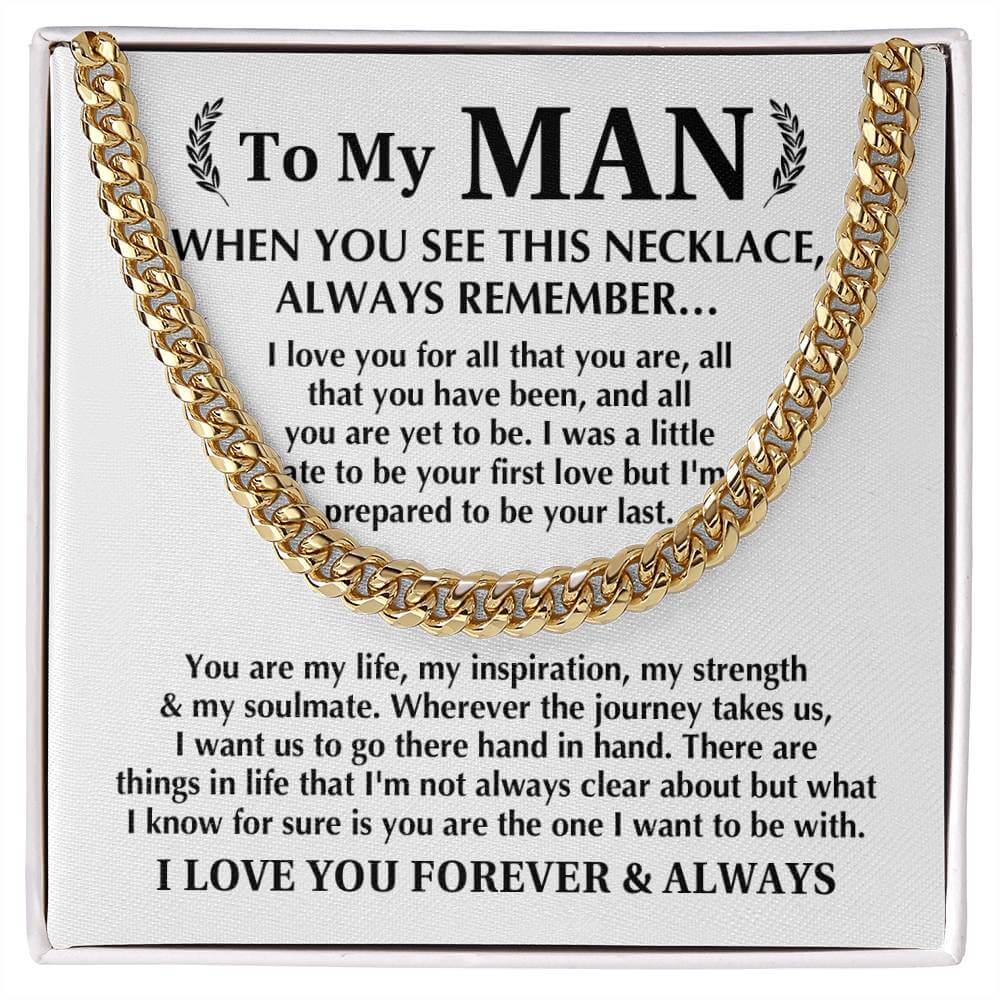 Always Remember Cuban Link Men's Chain - Shopping Therapy, LLC Jewelry