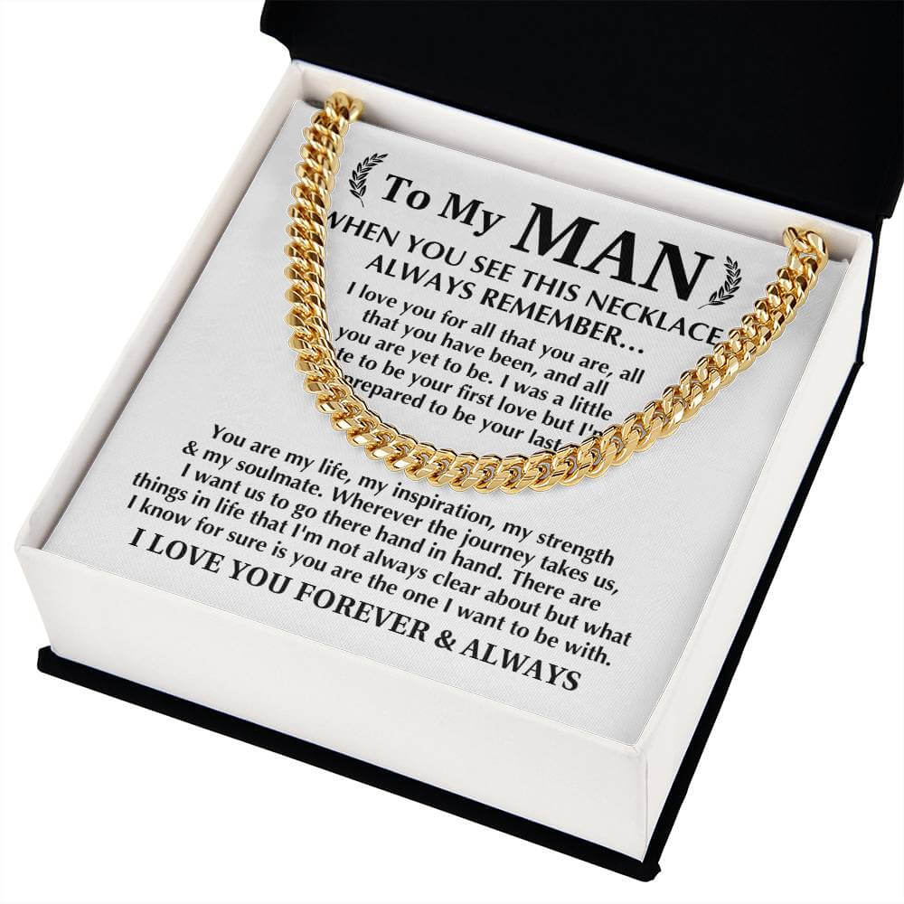 Always Remember Cuban Link Men's Chain - Shopping Therapy, LLC Jewelry