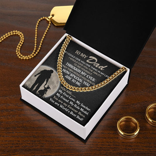 Worlds's Best Cuban Link Chain-Bold Gift For Fathers - Shopping Therapy, LLC Jewelry