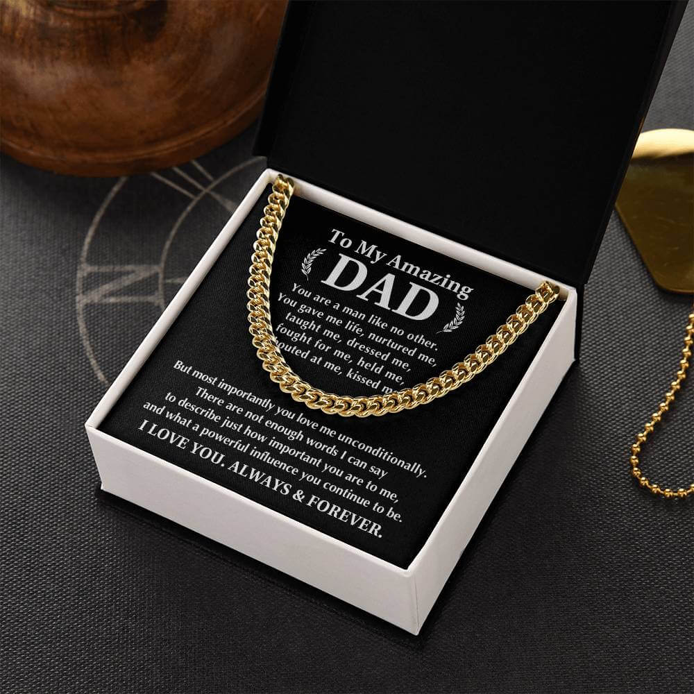 Always And Forever Men's Cuban Link Chain - Shopping Therapy, LLC Jewelry