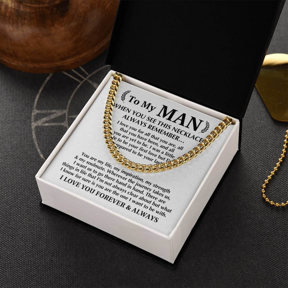 Always Remember Cuban Link Men's Chain - Shopping Therapy, LLC Jewelry