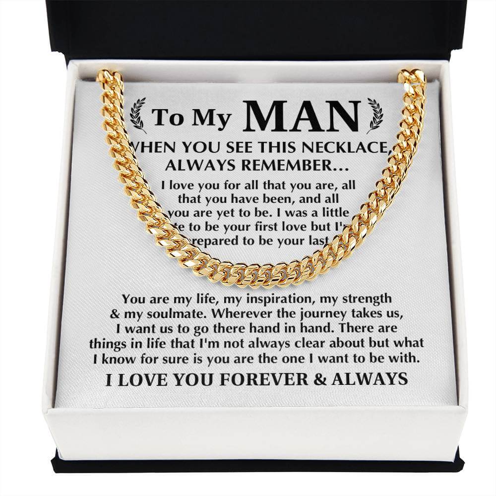 Always Remember Cuban Link Men's Chain - Shopping Therapy, LLC Jewelry