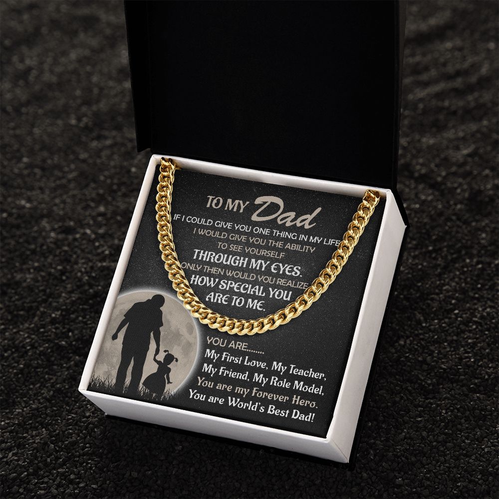 Worlds's Best Cuban Link Chain-Bold Gift For Fathers