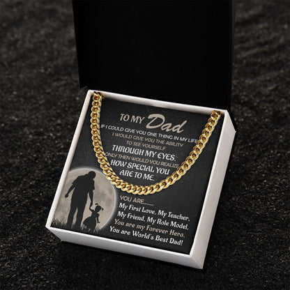 Worlds's Best Cuban Link Chain-Bold Gift For Fathers - Shopping Therapy, LLC Jewelry