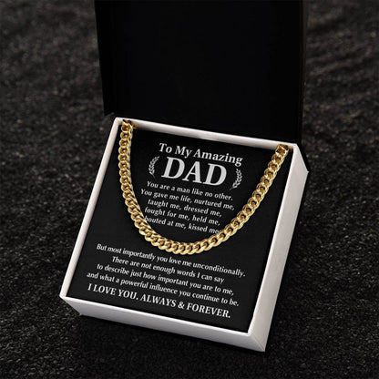 Always And Forever Men's Cuban Link Chain - Shopping Therapy, LLC Jewelry