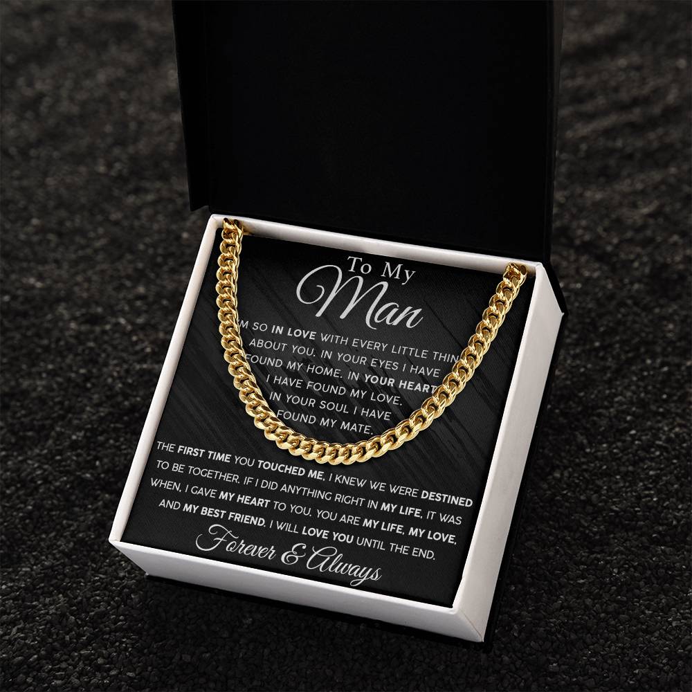 Until The End Men's Cuban Link Chain For Him