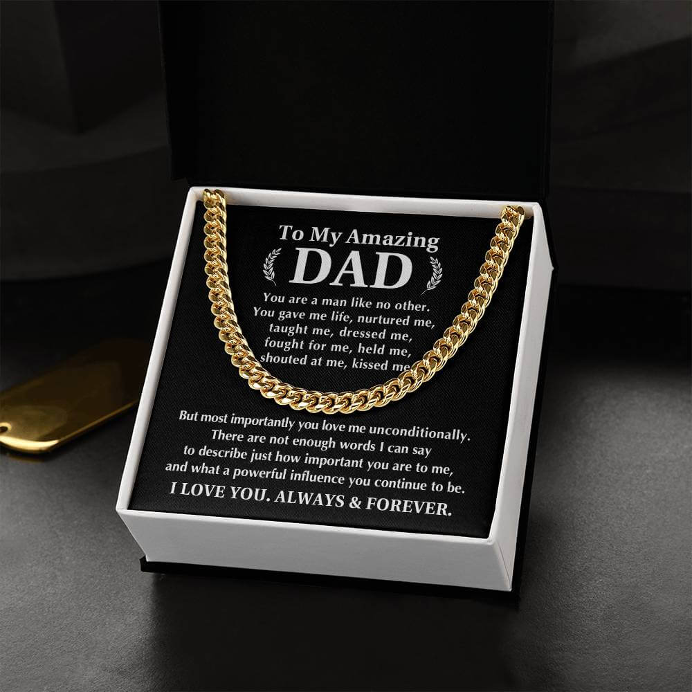 Always And Forever Men's Cuban Link Chain