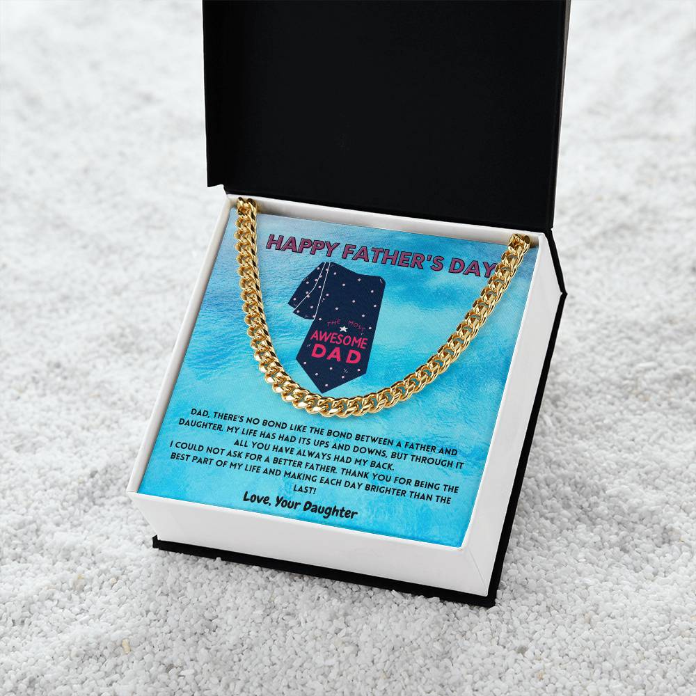 Father-N-Daughter Bond Men's Cuban Link Chain
