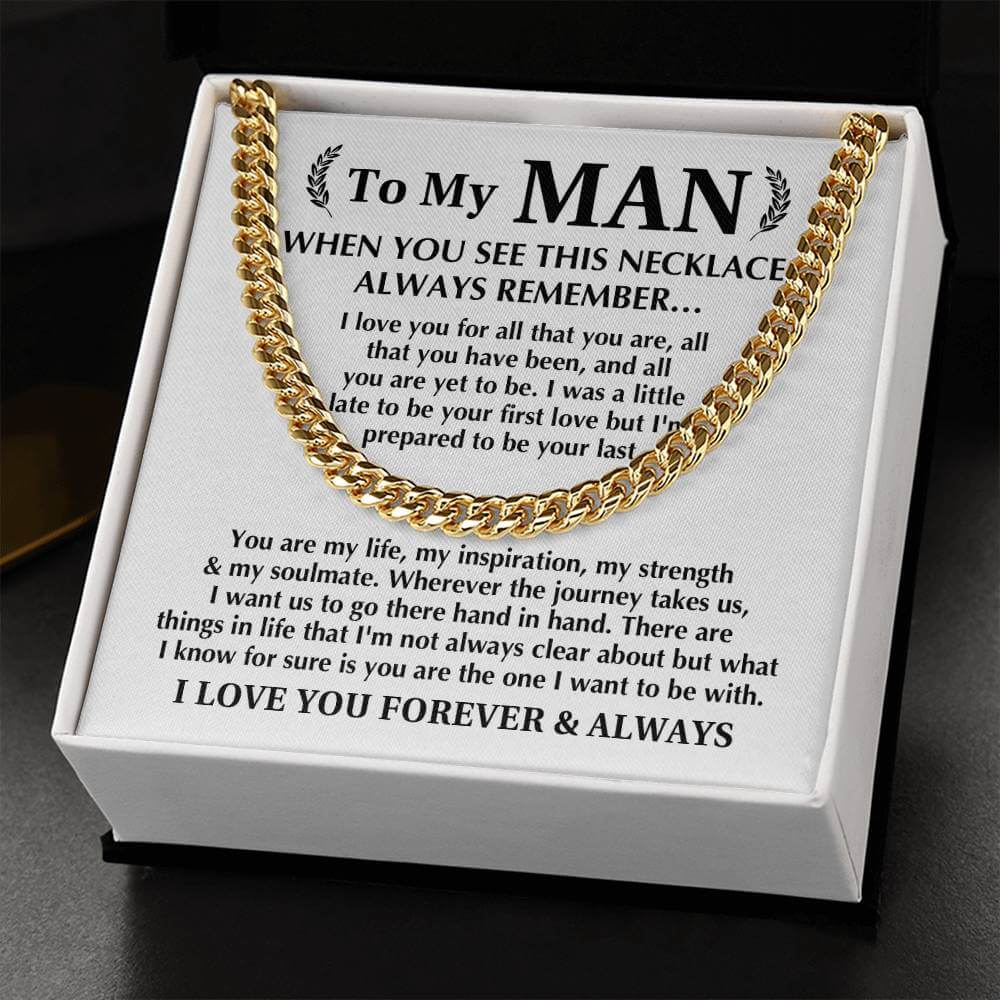 Always Remember Cuban Link Men's Chain - Shopping Therapy, LLC Jewelry