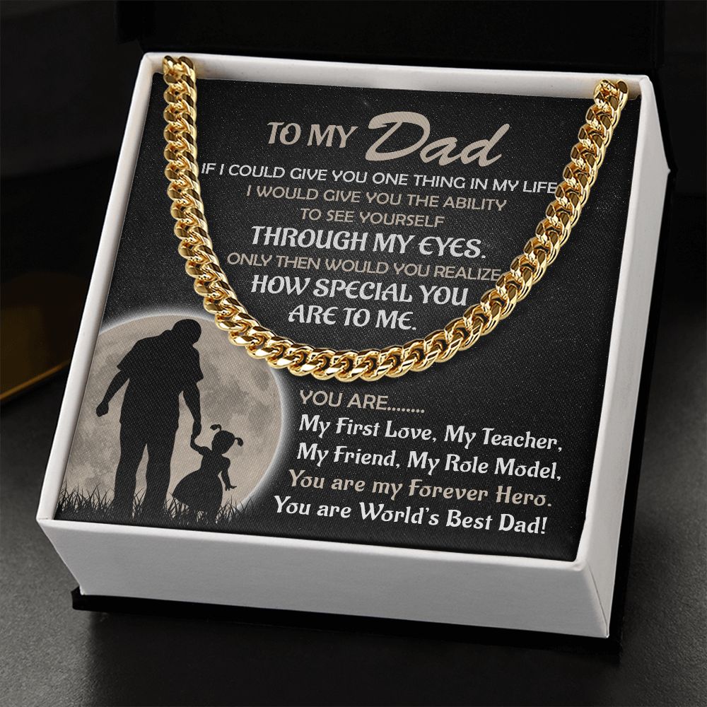 Worlds's Best Cuban Link Chain-Bold Gift For Fathers - Shopping Therapy, LLC Jewelry