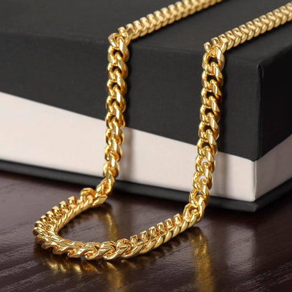 To My Hero Cuban Link Chain For Men - Shopping Therapy, LLC Jewelry