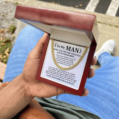 Always Remember Cuban Link Men's Chain - Shopping Therapy Jewelry