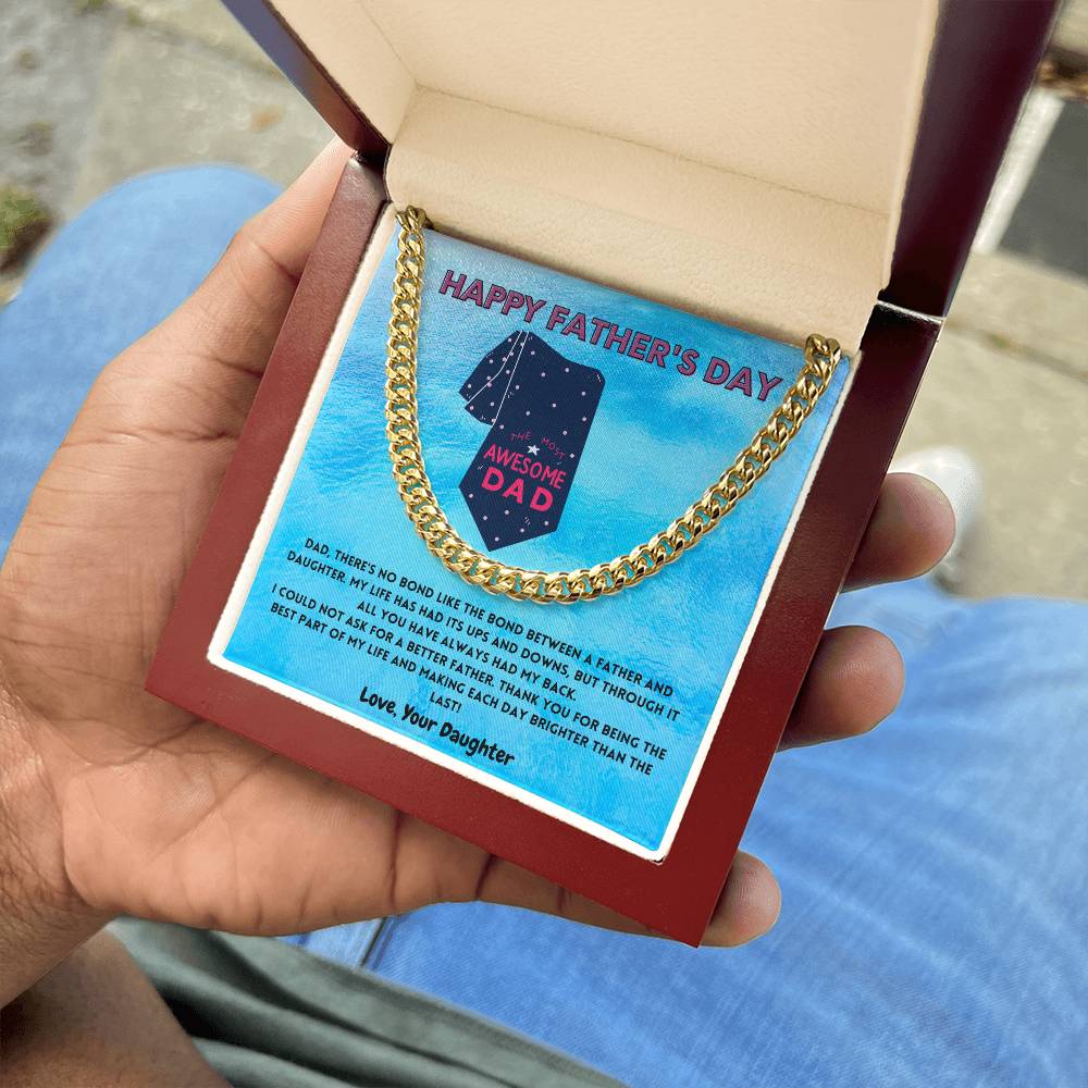 Father-N-Daughter Bond Men's Cuban Link Chain