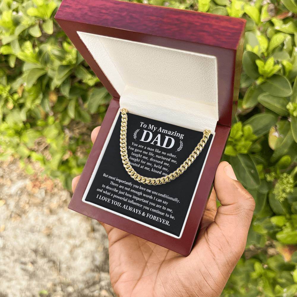 Always And Forever Men's Cuban Link Chain - Shopping Therapy, LLC Jewelry